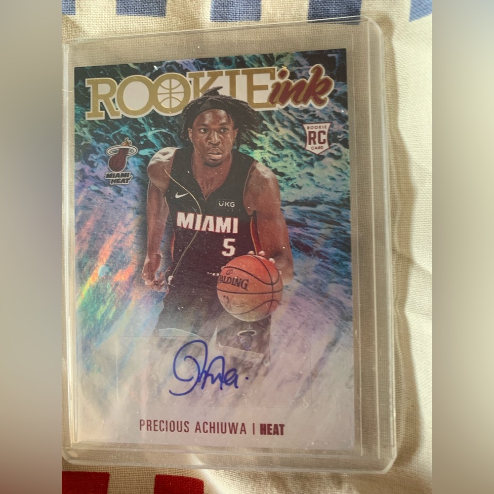 Precious Achiuwa Autographed Rookie Card Hoops Basketball Card